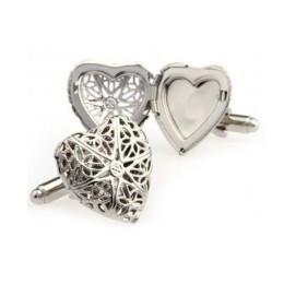 Mansetinööbid - filigraanne süda 